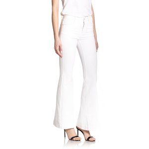 Stella McCartney Mid-Rise White Flared Jeans